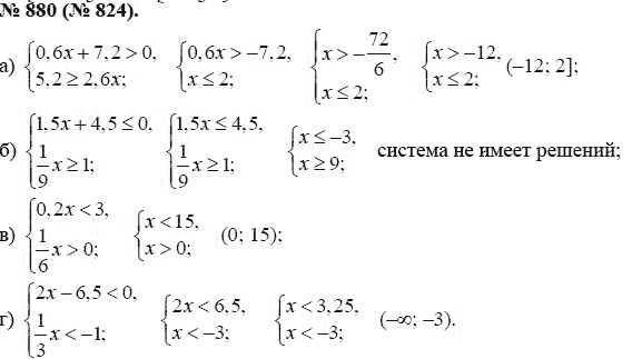 Ответ к задаче № 880 (824) - Ю.Н. Макарычев, гдз по алгебре 8 класс